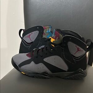 Jordan Athletic Shoes - Black, Gray, and Yellow